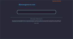 Desktop Screenshot of dkmanagement.com